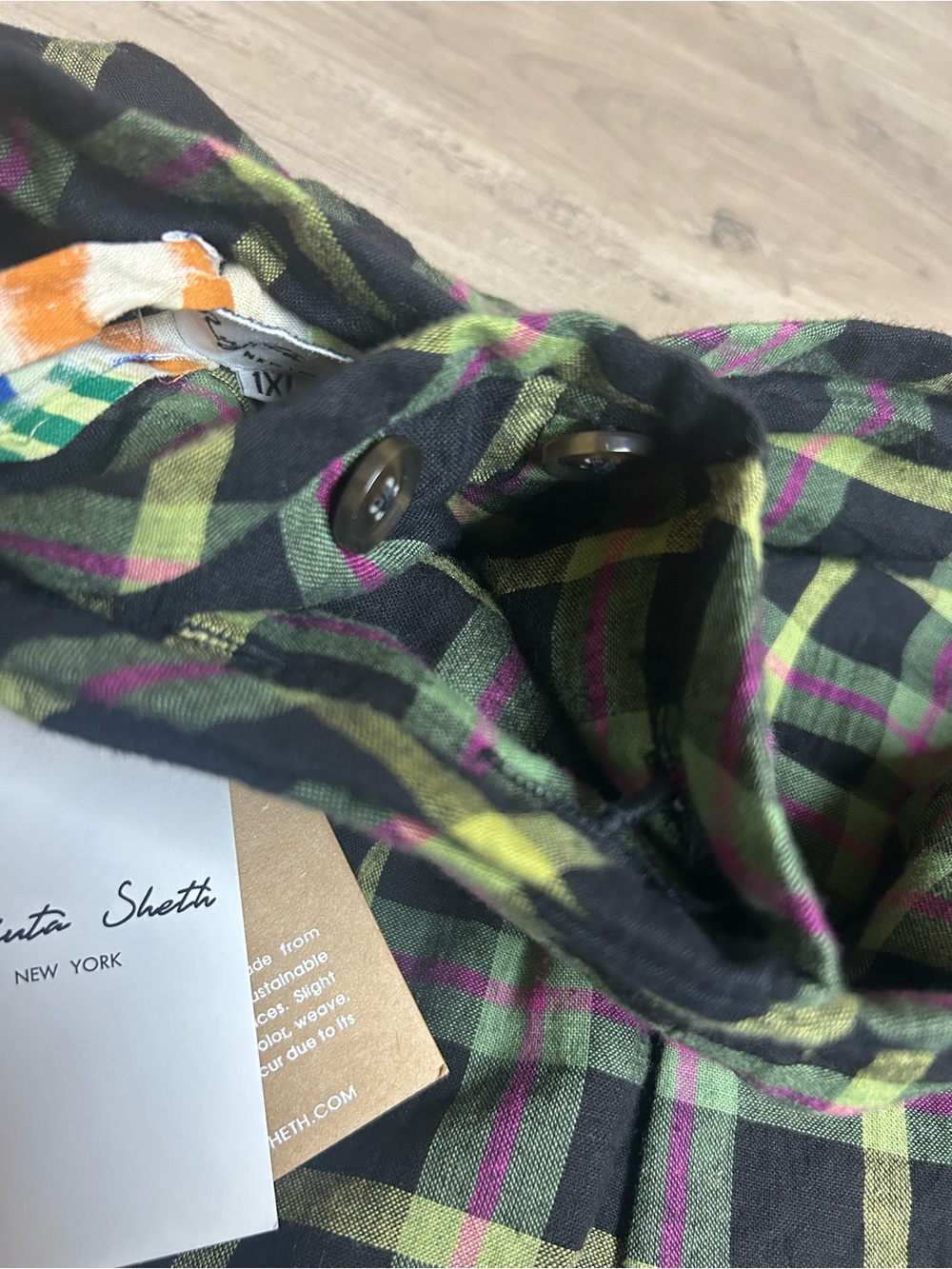 NWT RUJUTA SHETH FRIDA PANTS | STRIKE CHEX X STRIKE STRIPE - Picture 9 of 16